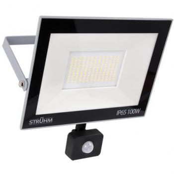 Proyector LED Slim KROMA S 100W con Sensor de Movimiento, 8000lm, IP65, Color Gris