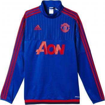 adidas MUFC TRG Top - Camiseta para hombre, color azul / naranja