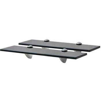 vidaXL Floating Shelves - 2 pcs Glass, 40x20 cm, thickness 8 mm