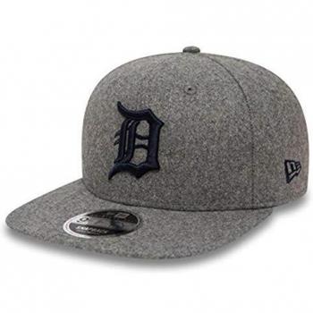 A NEW ERA Era Detroit Tigers Winter Utility Melton Grey Navy Snapback Cap 9fifty 950 S M