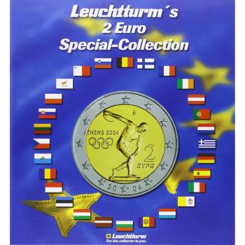 Álbum para Monedas de 2 Euros Euro-Collection PRESSO - 57 Compartimentos con Pegatinas de Banderas