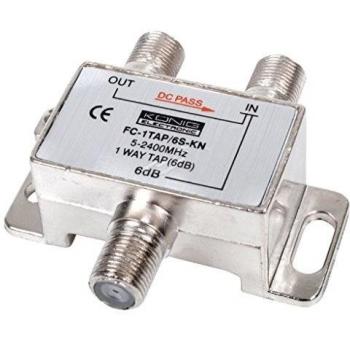 Satellite Splitter 6 dB / 5-2400 MHz - 1 Output