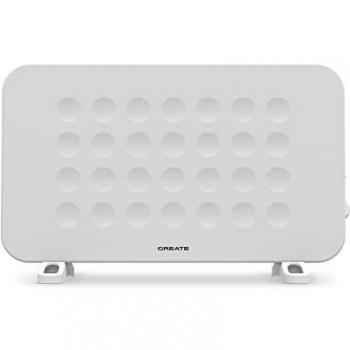 Convector Calefactor Eléctrico Blanco 2000W - 20m² - 4 Modos de Funcionamiento, Función Ventilador, Silencioso y Bajo Consumo