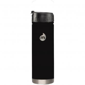 Mizu de doble capa aislado recipiente de acero inoxidable Le Coffee Lid, Soft Touch Black, V7, vw07amzasbcl