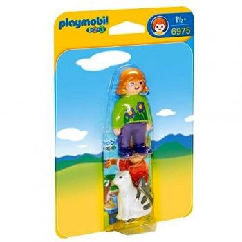 Playmobil 1.2.3 Mujer con Gato 6975