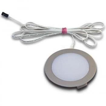 Lámpara empotrada LED redonda Dynamic FR 68 de 4W en acabado acero inoxidable