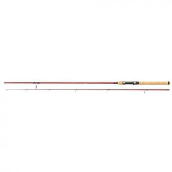 Berkley Caña de Pescar Spinning Cherrywood Roja - Mango de Corcho, Caña de Carbono Ligero, Ideal para Pesca de Carcajero en Agua Dulce y Mar con Señuelo