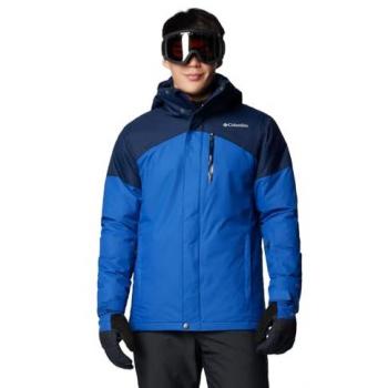 Chaqueta de esquí con capucha Columbia Last Tracks II azul eléctrico para hombre