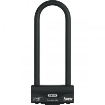 Cerradura en U Abus Granit Power 58 - Antirrobo para Moto y Scooter - 100 mm - Negro
