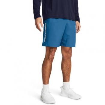 Pantalones Cortos Woven Wordmark Under Armour para Hombre, color azul, talla M, tipo regular