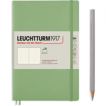 Leuchtturm1917 Sage Softcover Dotted Notebook B6+