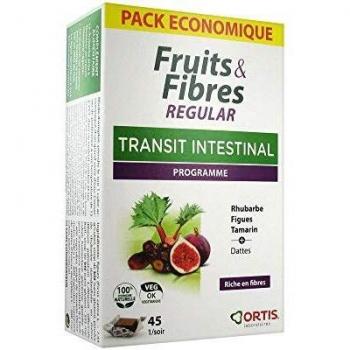Ortis Frutas & Fibras Regular 45 Cubos Masticables