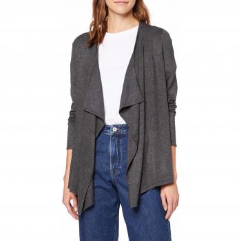 Only NOS Onlmila L/s Draped Cardigan Knt Chaqueta Punto, Gris