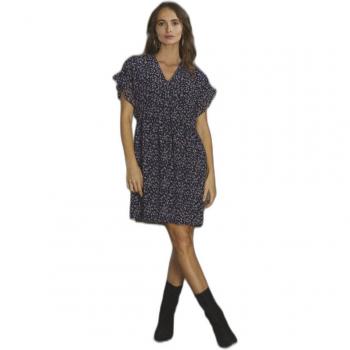 Le Temps des Cerises Paola Short Dress with Animal Print in Blue for Women