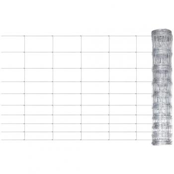 Valla de jardín de acero galvanizado plateado 50 x 1 m, 50 x 1.2 m, perfecta para plantas y animales, múltiples usos: malla para ventilación, seguridad, ventana, jardín