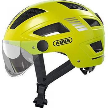ABUS Hyban 2.0 ACE City Helmet - Durable Bicycle Helmet for Daily Use with ABS Hard Shell - for Women and Men - Yellow, Size L