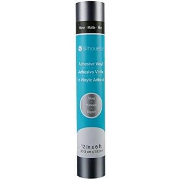 Silhouette Matte Removable Vinyl 12 X6'-Silver