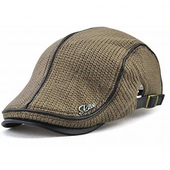 LAOWWO Clásico Gorra Plana para Mujeres Gorro de Punto Ajustable Gorra de Trabajo Gorra de Deporte de Moda Gorra Unisex 6 Colores