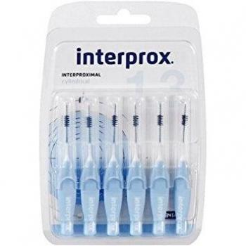 Interprox Interdental Brush Cylindrical Blue 6 piece, pack of 3