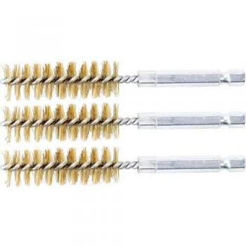 Cepillo de alambre de latón BGS 3078-15-M, 15 mm, 6.3 mm (1/4), set de 3 piezas