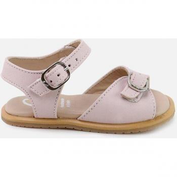 Sandalias de bebés en piel con doble hebilla Eli 1957