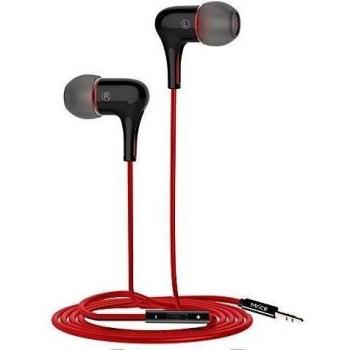 Mrice E300A - Auriculares In-ear con Cables Auriculares con Micrófono para Universal Smartphone iPhone, iPad, Samsung, Color Negro y Rojo
