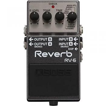 BOSS Rv-6 Reverb Guitar Pedal, Eight Sound Modules, Top-Level Reverb Tones with Simple Controls