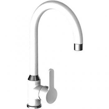 Grifo monomando de cocina DIZIANI cromado blanco