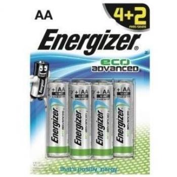 Energizer e91aa ecoadvanced pilas alcalinas pack de 6