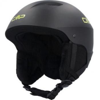 Casco para niños CMP YJ-2 KIDS SKI HELMET (NERO) - Casco de esquí, diseño ligero y resistente, ajuste cómodo, ventilación regulable, forro acolchado y desmontable, homologado según