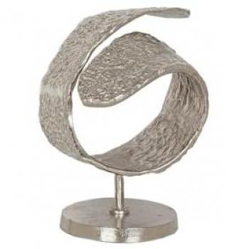 Figura Decorativa Romimex Plateado Aluminio 24 x 32 x 24 cm