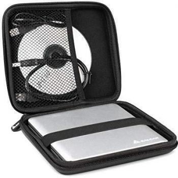 Salcar - Estuche Protector Universal Funda de Superficie Dura para Unidades de reproducción Interna y externas para Apple & DVD CD BLU Ray Grabador Externo HDD Disco Duro universales Quemar DVD