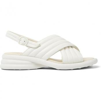 Sandalias planas de piel con hebilla y plantilla acolchada, modelo K201494