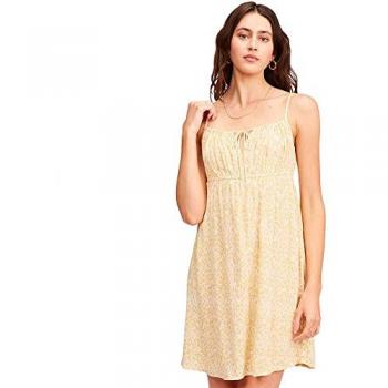 Billabong Vestido Feelin Blue Yd Amarillo - Vestido para mujer, color amarillo, talla S