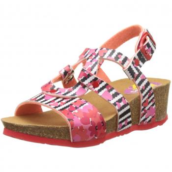 Desigual Wedge Bi, Heels Sandals para Niñas, Rosa