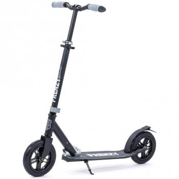 Frenzy 205MM Pneumatic Plus Negro - Patinete con ruedas de 205 mm, neumáticos inflables, estructura de aluminio ligero, freno trasero, manillar ajustable en altura y diseño ergonómico