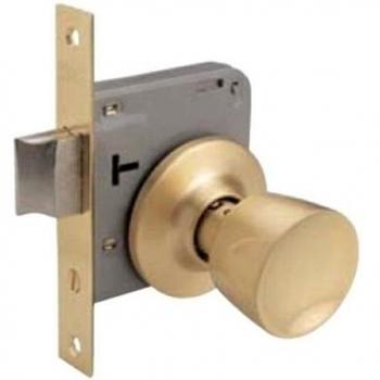 Pomo de Puerta TESA Cromo Mate 350570CM con Cerradura Embutida Nº2505/70