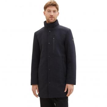 Abrigo de paño Tom Tailor Wool 2in1 Azul