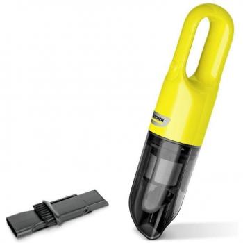 Kärcher CVH 2 Aspiradora de Mano con Doble Filtro, 70W, Referencia 1.198-401.0, Negro/Amarillo, Bolsa para el Polvo, 7.2