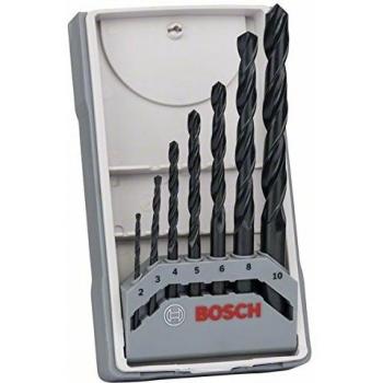 Bosch 2 607 017 036  - Set de 7 brocas para metal HSS-R, DIN 338 - 2,3,4,5,6,8,10