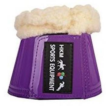 HKM 41903500.0652 Comfort Lack - Campanas para Caballo, con Acolchado, Color Morado