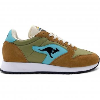 KangaROOS Rally Trail Unisex Sneakers - Saddle Brown/Green