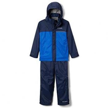 Columbia Simpson Sanctuary II Rain Set Chándal, Unisex niños, Blue, XS