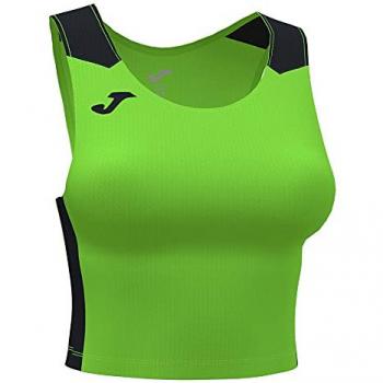 Top de running Joma Record II mujer verde flúor negro