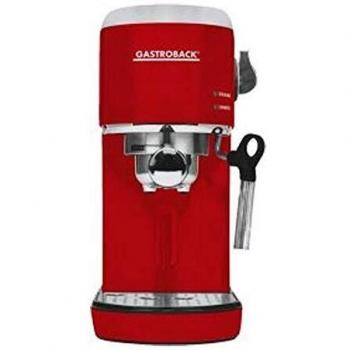 Máquina Espresso Gastroback Piccolo 1,5 L, Diseño Compacto y Acero Inoxidable, Solo 15 cm de Ancho