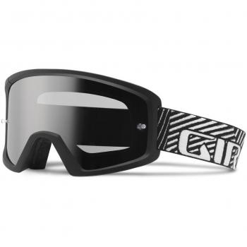 Giro MTB Goggle Blok Bicicleta Casco, Todo el año, Unisex Adulto, Color Black/White Dazzle, tamaño Talla única
