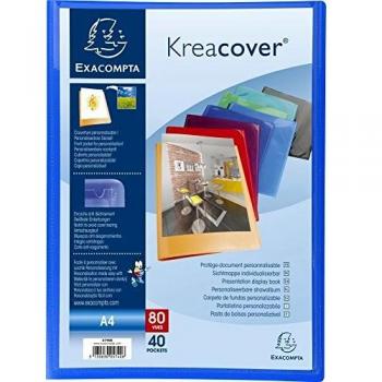 Exacompta 013048 - Carpeta de 40 fundas, multicolor
