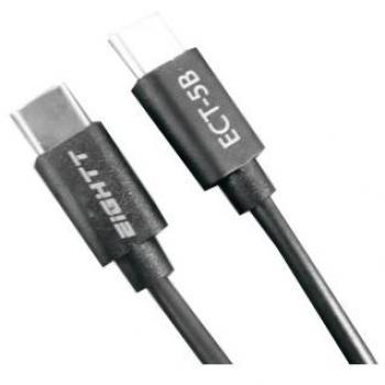 Cable USB-C a USB-C Eightt ECT-5B Negro