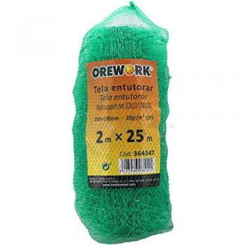 Malla para entutorar Orework 10x10 cm 2x500 m 10 g/m² Resistente y Duradera
