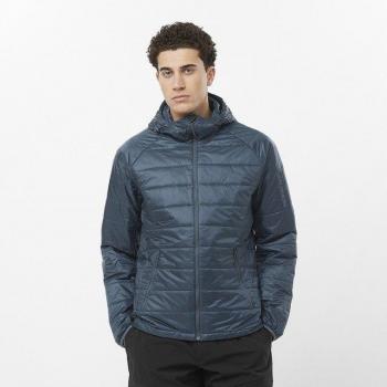 Chaqueta Outdoor Salomon Outline Hombre Marino con Capucha - L